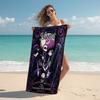 Personalized Nightmare Before Christmas Art Beach Towel Microfiber Beach Towel Thin Absorbent for Beach Swimming Yoga Bath Sports. 0910234