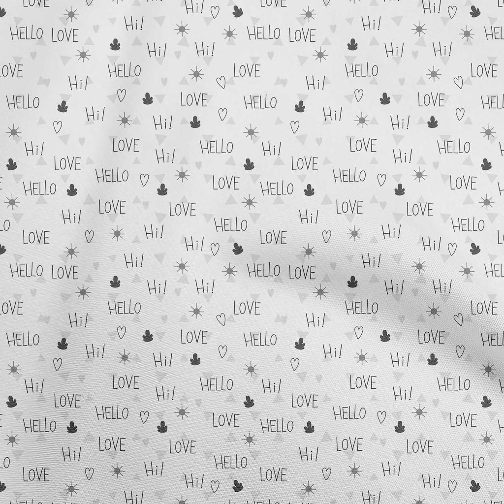 oneOone Cotton Flex Light Pink Fabric Text Diy Clothing Quilting Fabric Print Fabric By Yard 40 Inch