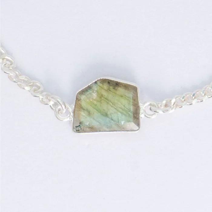 HR 257B_Pentagon Labradorite Bracelet