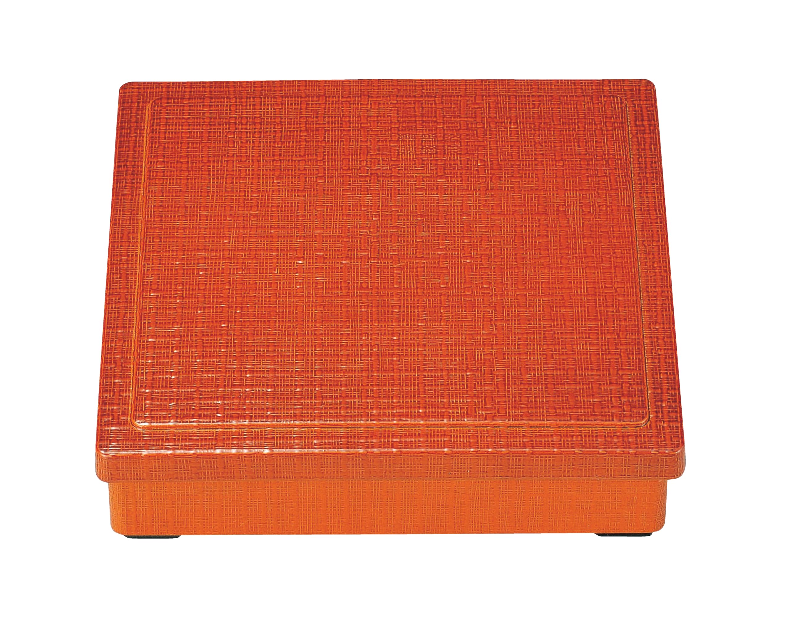 Wakaizumi Lacquerware ABS Square Cloth Pattern Bento Shunkei Style new black lacquered 8-inch Box, (with divider) F-3-38 F-1-59A красный