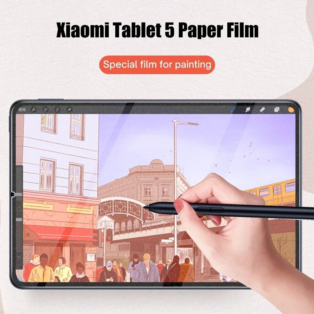 1 ADET Kağıt Gibi Ekran Koruyucu Mat PET Boyama Yazma Xiaomi Mi Pad 5 Pro Ekran Koruyucu 11 inç Xiaomi Mi Pad 5