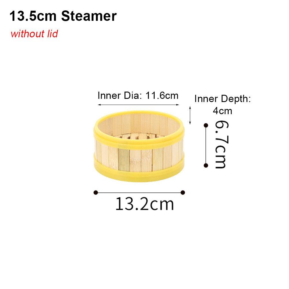 1Pcs With Lid Steamer Basket Handmade Kitchen Cookware Durable Bamboo Steamer  Chinese Food Making