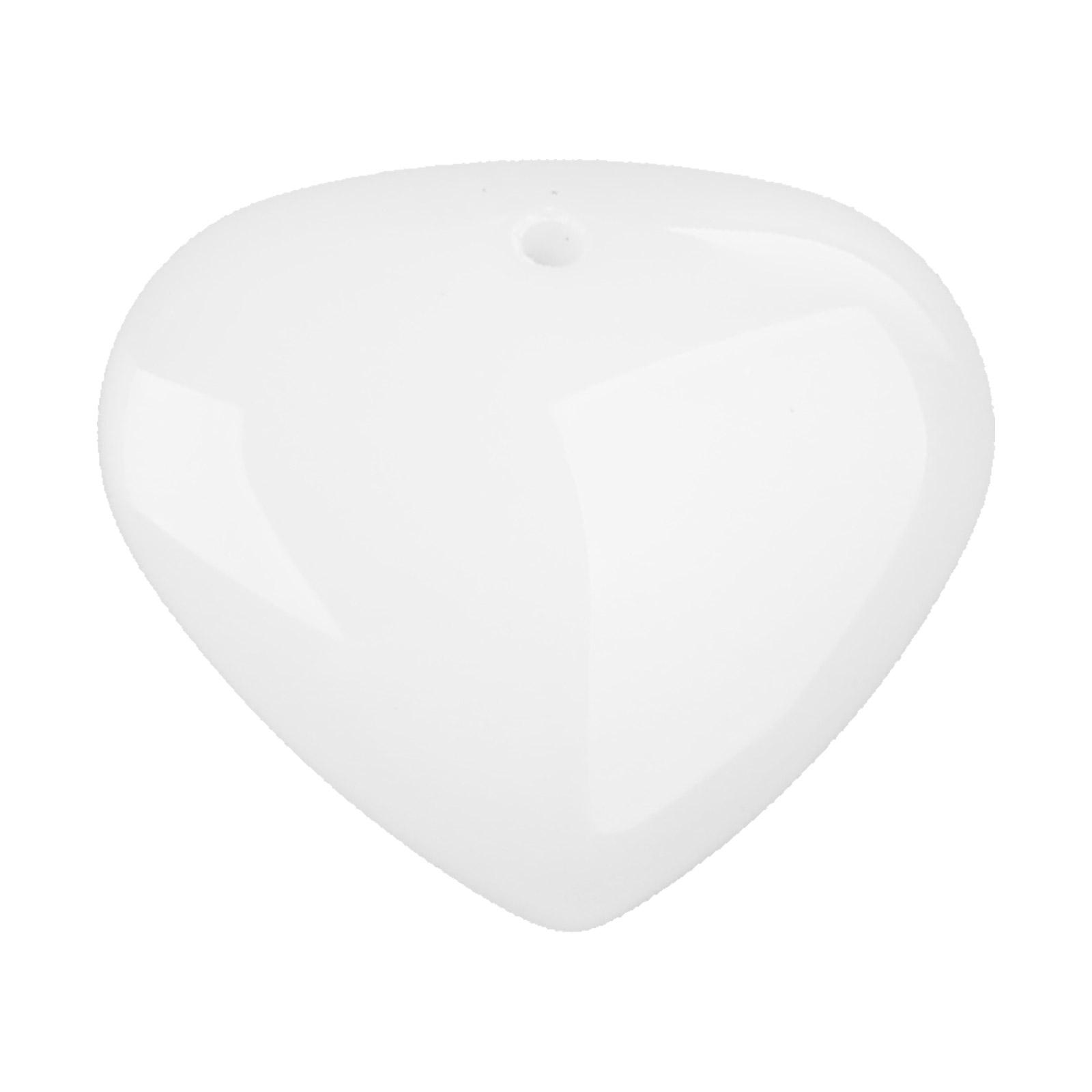 

Підвіска у формі серця з кристалічного скла, намистини у формі персикового серця, шарм для виготовлення ювелірних виробів своїми руками, намиста, сережок білий