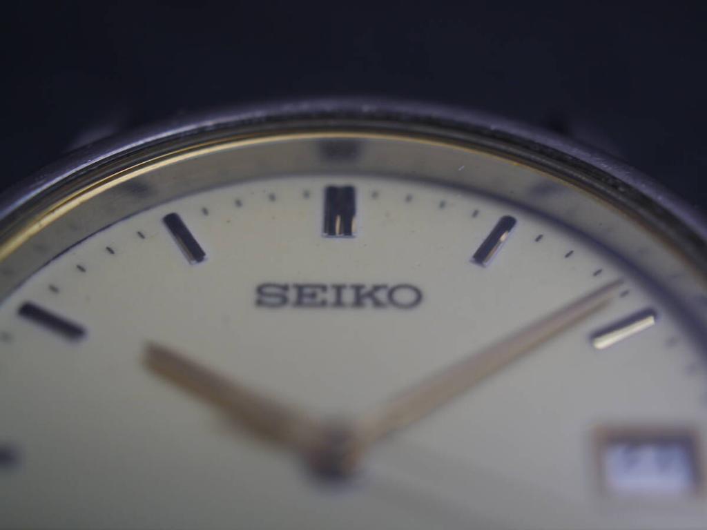 SEIKO Spirit Quartz Date Titanium Watch 3-Hand 7N42-8060 Men's ab562
