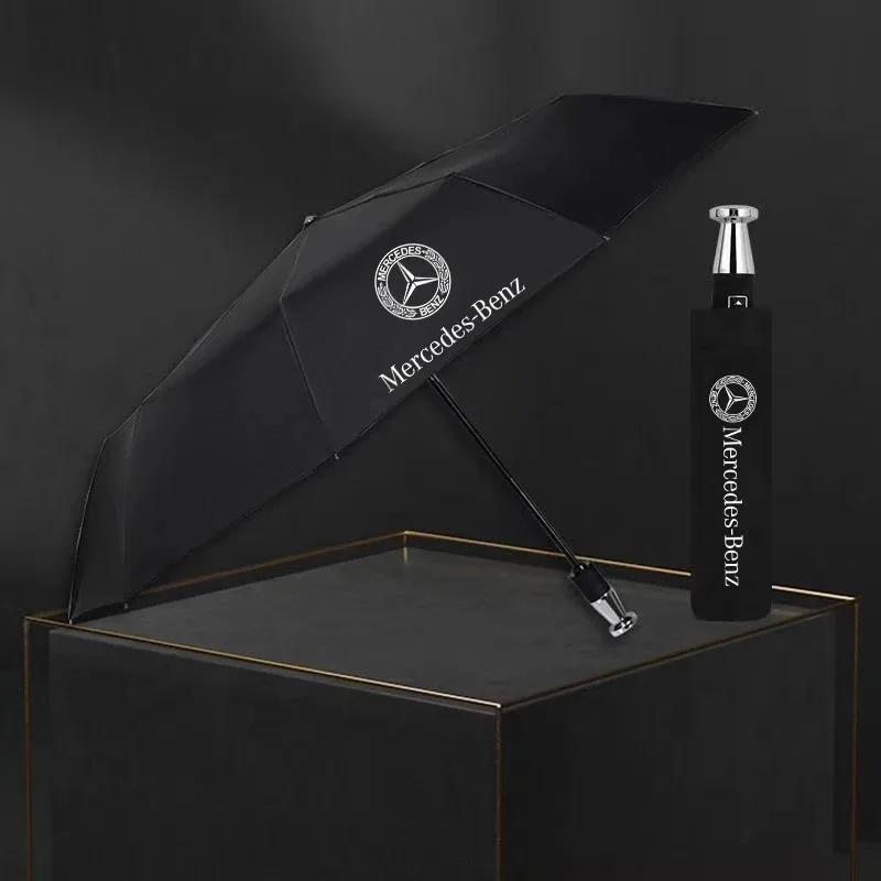 Car Sticker Car Automatic Folding Windproof Sunshade Umbrella For Mercedes Benz A B C E S V Class GLB GLC GLE Sprinter Pilot SLK