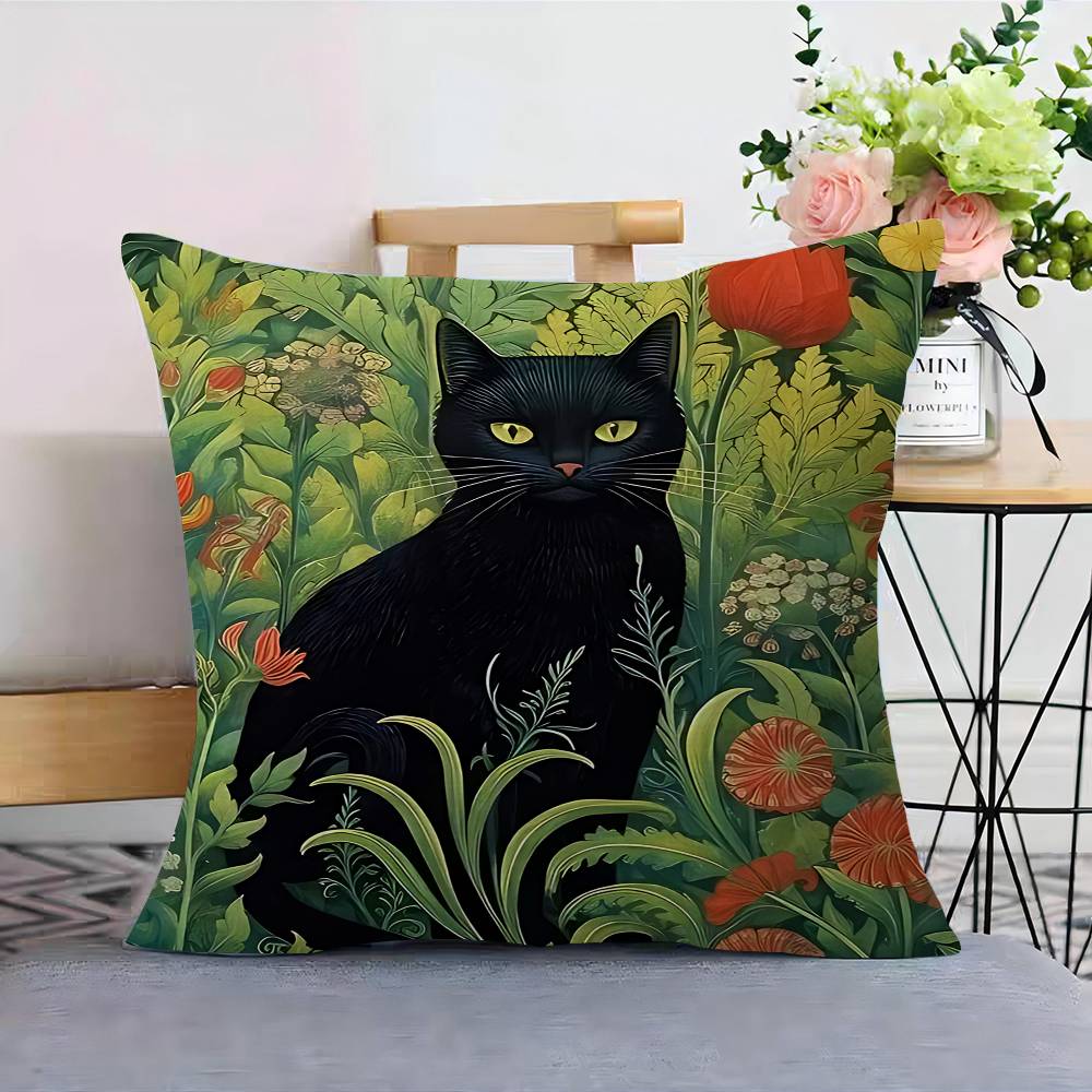 Abstraktní W-William M-Morris Květinový Javorový Design Potah na Polštář Veselá Podzimní Sklizeň Dekorace Sváteční Dekorace Potah na Polštář