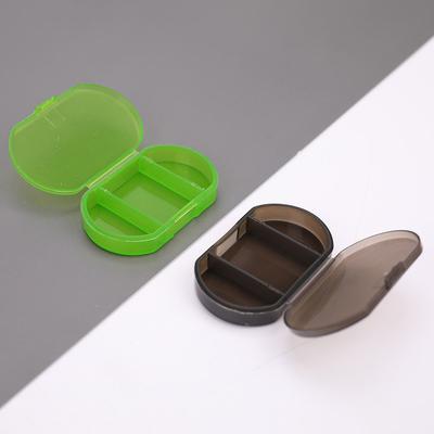 Mini Portable Small Pill Box 3 Compartments Pill Box Plastic Sub-Packing Storage Box Jewelry Storage