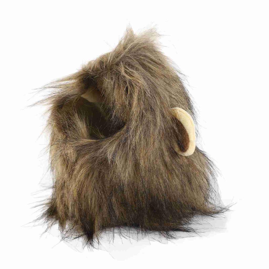 Mane Wig for Cat Strap On Cute Hair Cat Clothes Funny Pet Headwear Furry Costumes for Cats Small Dogs