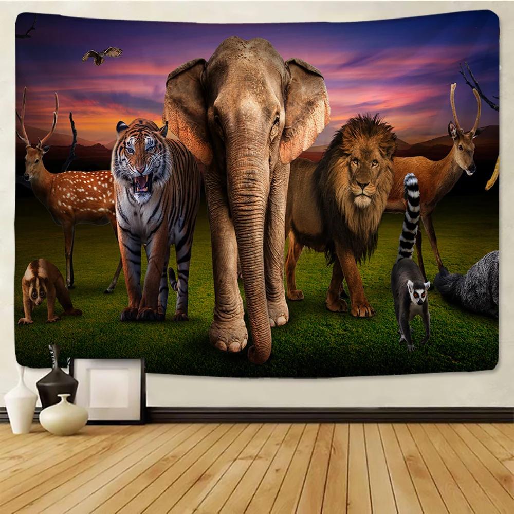 Bohemian Mandala Elephant Tapestry Wall HangingSandy BeachPicnic Throw Rug Blanket Camping Tent Travel Sleeping Pad Room