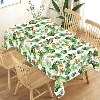 Hawaii Tablecloth Plastic Tropical Pineapple Table Cover Happy Birthday Party Decoration Summer Beach Party Supplies