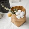 Waschbare Kraftpapiertüte für Pflanzen, Blumen, Töpfe, multifunktionale Aufbewahrungstasche für Zuhause, Wiederverwendung