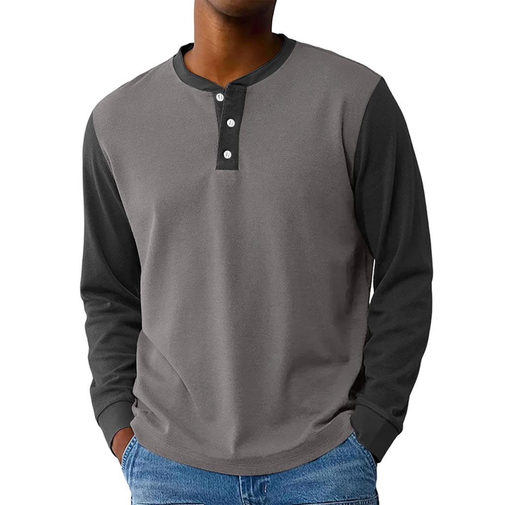 Men's Loose Casual  Long-sleeved Lapel Zip-up Hoodie
