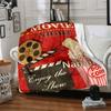 Movie Night Fun Throw Personalized Blanket Personalized Text Comfortable Texture Perfect For Sofa Couch Office Bed Picnics Four Seasons Universal