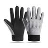 Warm Fleece Lined Full Finger Gloves Men Women Winter Cycling Driving Touchscreen Compatible Anti-Slip Reflective