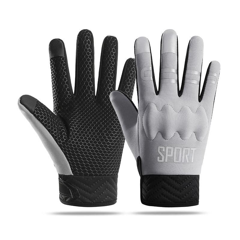 Warm Fleece Lined Full Finger Gloves Men Women Winter Cycling Driving Touchscreen Compatible Anti-Slip Reflective