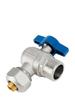 All-Copper Large Flow Angle Gas Pipe Boiler Ball Valve with Aluminum-Plastic Pipe External Thread (4-point, 6-point)