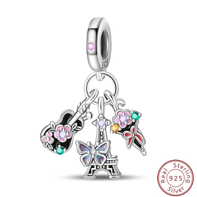 Sweet Copper Princess Dress Rabbit Koala Rainbow Horse Cat Charms Beads 3Mm Diy Fine Jewelry Gifts