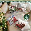 Christmas Theme Cushion Pillowcase Printed Polyester 40/45/50Cm Throw Pillowcover Decorative Sofa Cushion Pillowslip Home Decor