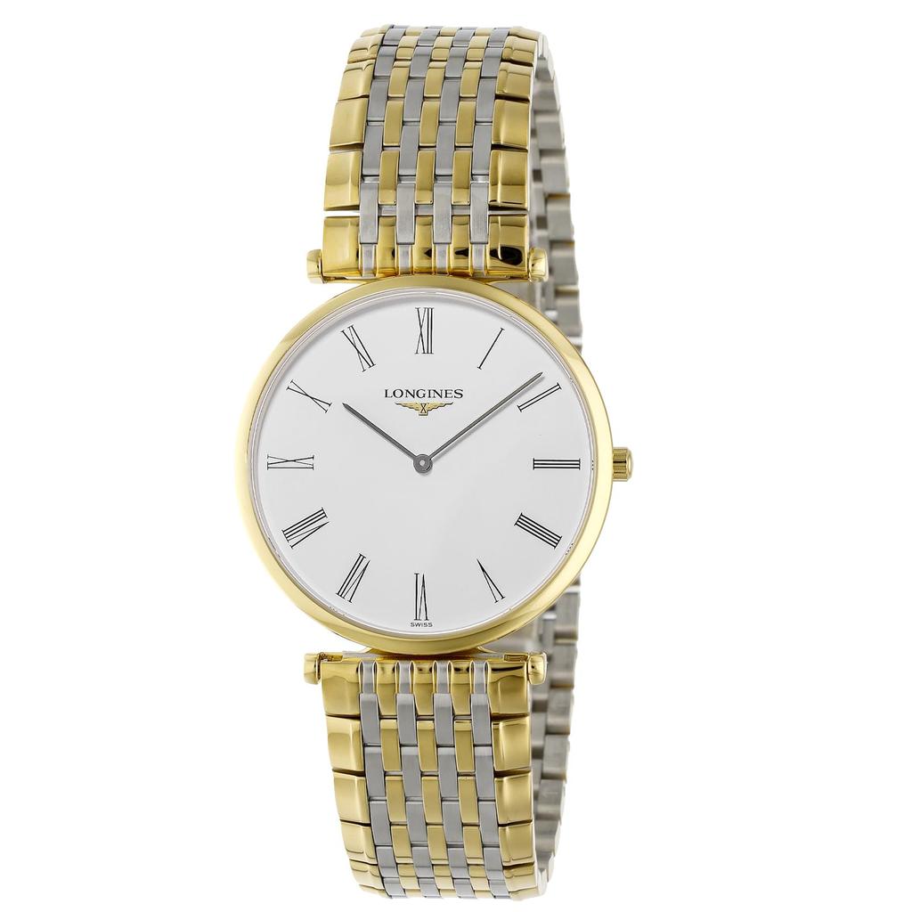 Longines LA GRANDE CLASSIQUE Unisex Quartz 3 ATM Water Sapphire White Stainless Silver and Watch, Movement, Resistance, Crystal, Dial, Steel, Gold,