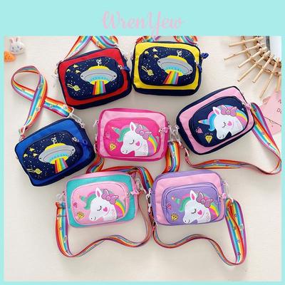 Childrens Cartoon Unicorn Crossbody Bag With Breathable Nylon For School And Daycare Use