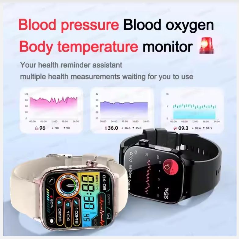 ECG+PPG AI Health Diagnose Smart Watch Men Women Clock Blood Lipid BP Uric Acid Heart Rate Tracker For Smartwatch