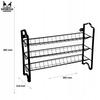 Black metal stand + 24 jars 120 ml with black cap and strainer + 200 labels + funnel