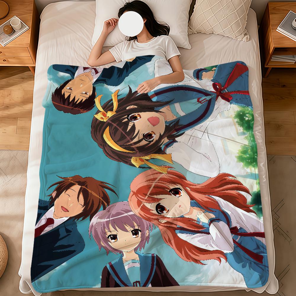 anime The m-Melancholy of Haruhi Suzumiya soft warm plush blanket dormitory sofa living room pet hogar bedroom gift home Flannel