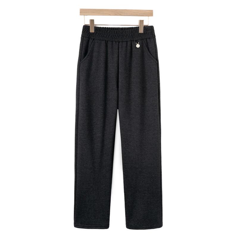 LangSha Mid-Aged Women's High-Waist Straight-Leg Pants