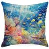 Colorful Marine Life Shell Pillowcase Summer Holiday Beach Hotel Decorative Cushion Cover