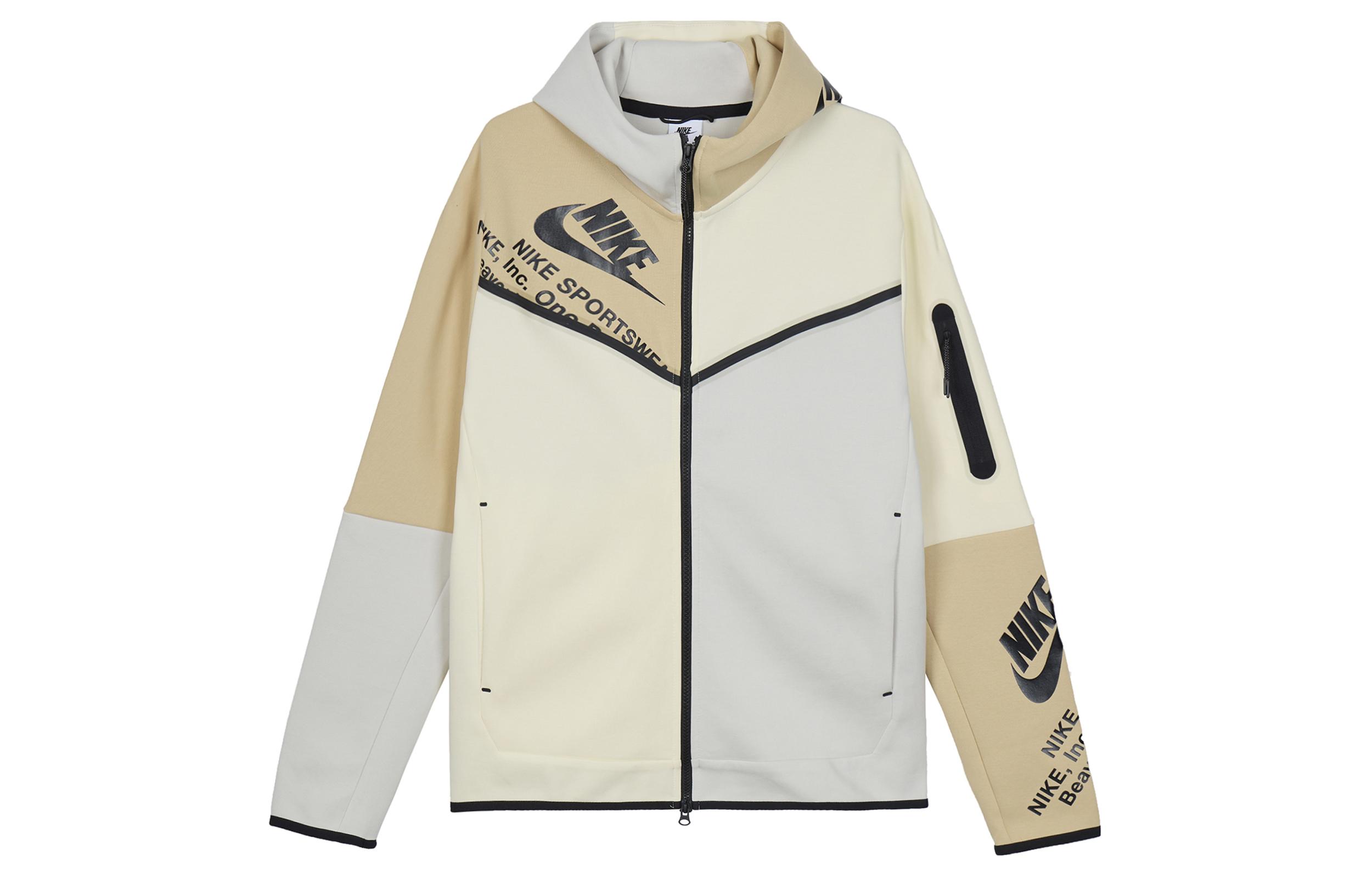 

Nike Sportswear Tech Fleece Printed Full-Zip Hoodie Light Bone/Coconut Milk/Sesame/Black DM6475-072 XL
