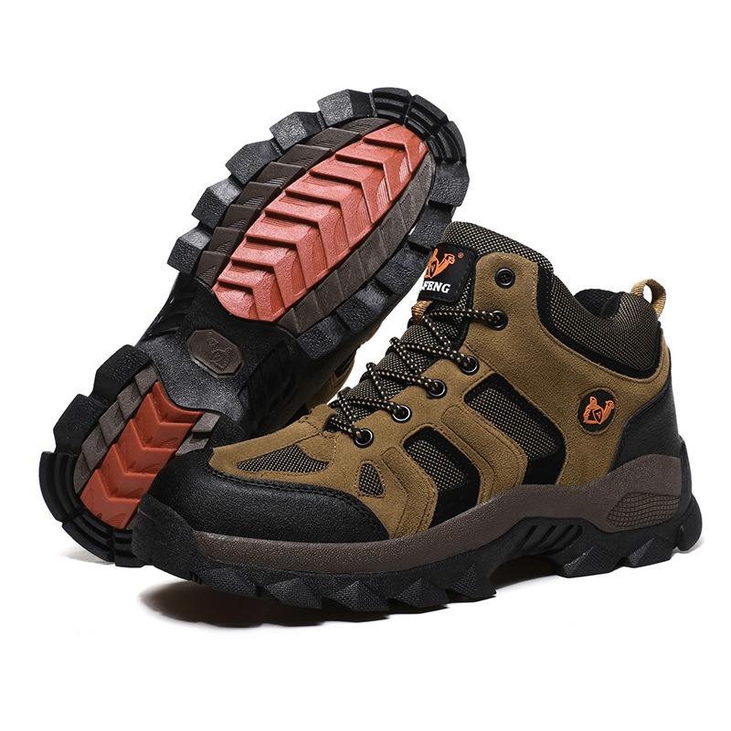 Herbst- und Winter-High-Top-Wanderschuhe Übergröße Outdoor-Sportschuhe Herren- und Damen-Samt-verdickte Baumwollschuhe iking-Schuhe