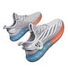 Spring new fly-woven casual shoes breathable running shoes men's sports shoes mesh jelly sole shoes