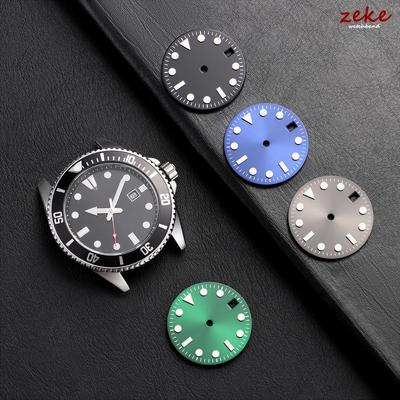 NH35 4R36 28,5 mm Zelený svítící číselník SUB Mariner Číselník hodinek Vhodný pro pohyb NH35 NH36 Příslušenství k hodinkám Nástroje na číselník hodinek