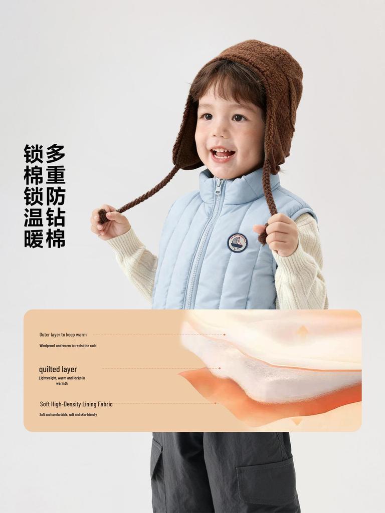 European Boys' Lightweight Cotton Vest for Autumn/Winter 2025 - Trendy Children's Clothing