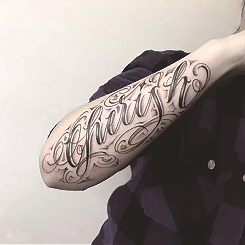 Waterproof Herbal Juice Tattoo Decals - Semi-Permanent, Non-Reflective for Men & Women’s Arms, Chest, Back