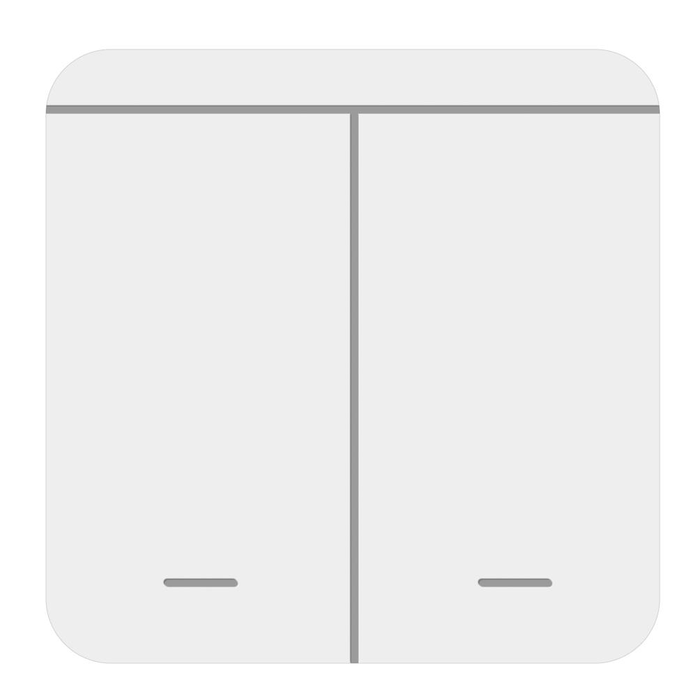 Wireless Light Switch Remote Control Switch Kit RF 2-Gang Switch And 2 Receivers Smart Outlets Wall Switches Electrical Supplies