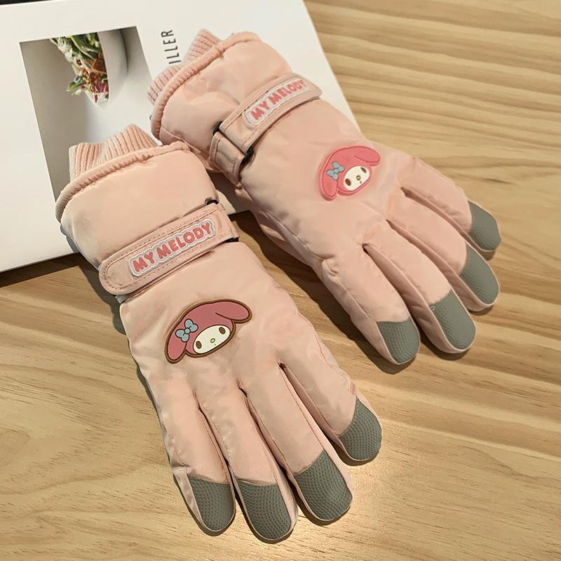 Mănuși de iarnă groase și călduroase din catifea pentru femei, anti-frig, pentru călărie, anti-alunecare, cu ecran tactil pentru femei