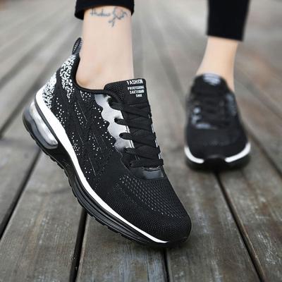 Women's Shoes Air Cushion Shock Absorption Running Sports Shoes Women's Soft Sole New Summer Mesh Breathable Soft Sole Casual Shoes