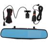 4.3 Inch 1080P   Cam Rearview Mirror Camera, Dual Driving Recorder,   Recording Parking Monitor Backup Camera with