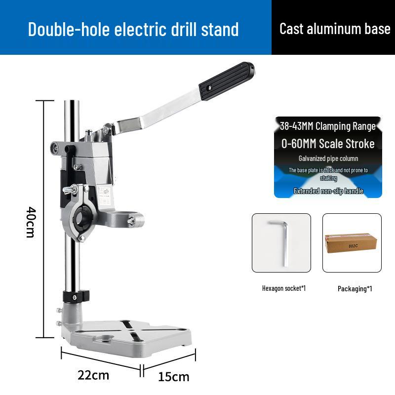 High-Precision Multi-Functional Drill Press Stand for Handheld Rotary Drills