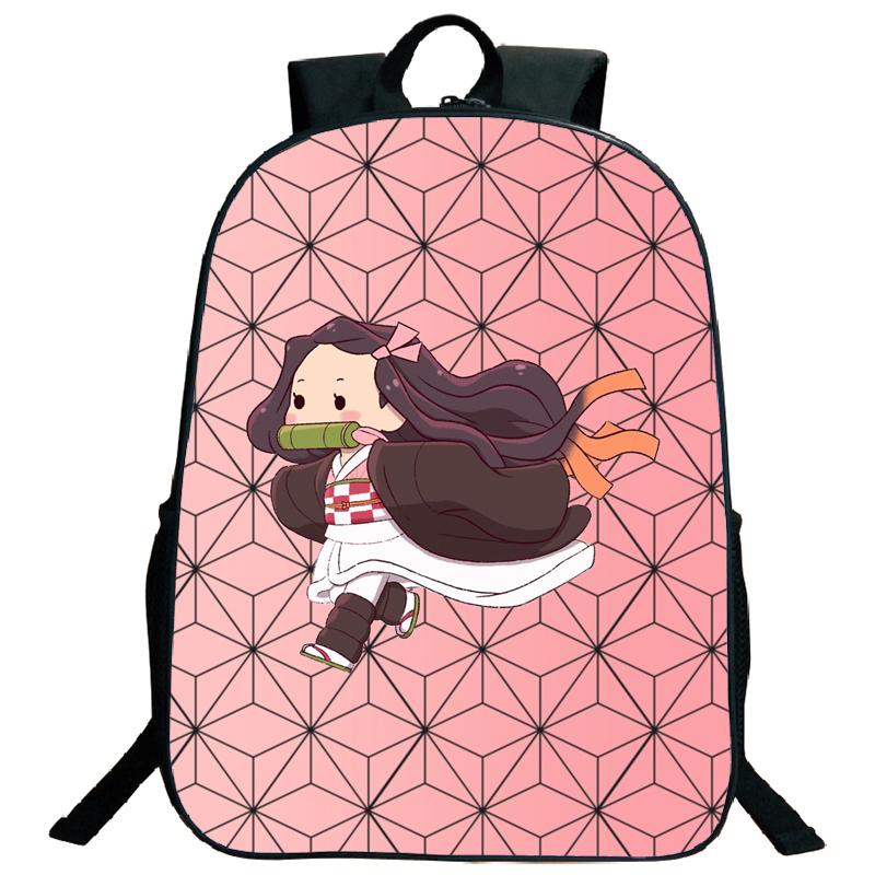 Demon Slayer Backpack Kimetsu No Yaiba Tanjiro Nezuko Kamado Teenarges Schoolbag Laptop Bag Boys Girls Rucksack Travel Shoulder Bags