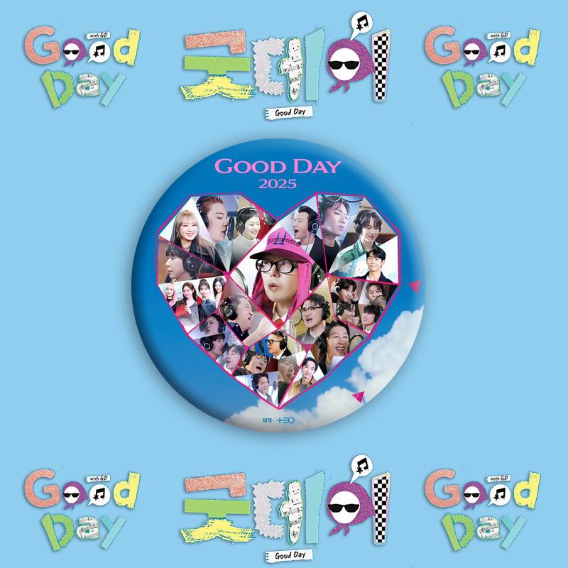 G-Dragon  GOOD DAY  Keychain & Badge Mirror Pendant Tinplate Merchandise Badge