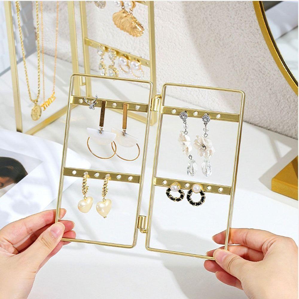 Nordic Style Jewelry Rack Multi-hooks Earrings Storage Shelf Jewelry Packaging