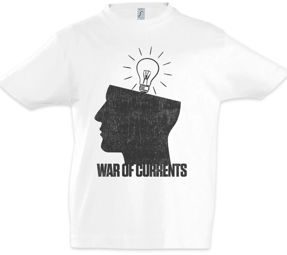 

War Of Currents Boys T-Shirt Thomas Alva George Westinghouse Edison Science 160