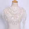 Women Lace Scarf for Tassel Triangle Scarf Sheer Floral Scarves Shawl