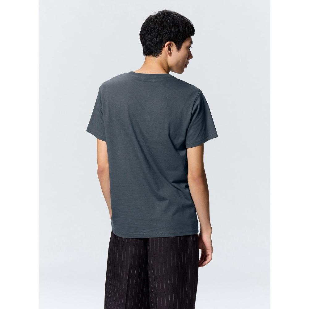 GU by Uniqlo Cotton Collar Crew Neck Tee