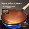 COOKER KING Wrought Iron Non-Stick Chinese Wok