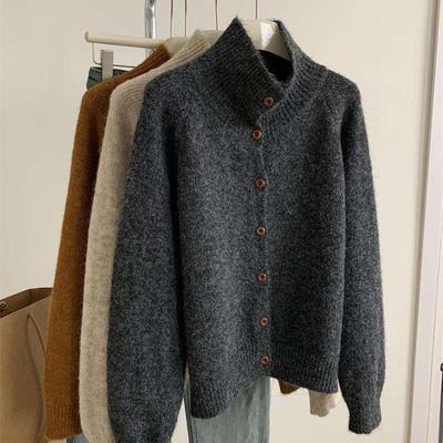 Pull Manteau Cardigan pour Femmes Automne Hiver Grande Taille Vintage Ample Manches Longues Tricot Cardigan Pulls Veste