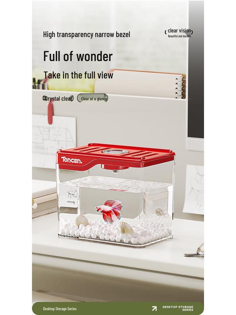 Large Eco-Aquarium Turtle Tank with Climbing Platform and Breeding Box