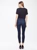 MO Style High Waist Frayed Hem Skinny Jeans for Women